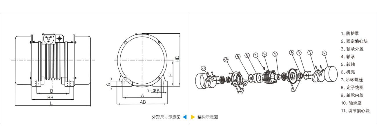 YZO振動(dòng)電機(jī)